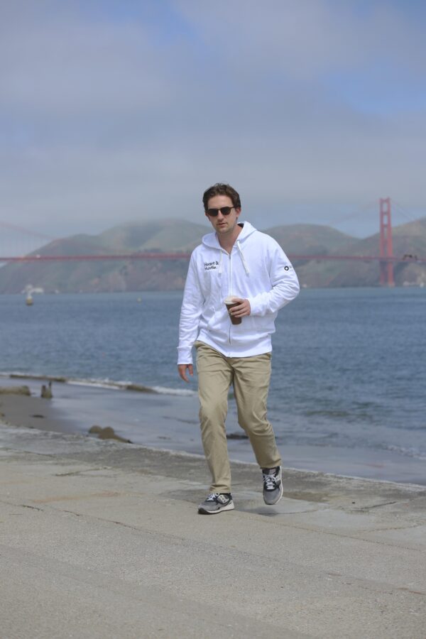 The men's zip hoodie. - Image 2